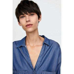 Denim Zara XL Button-up Shirt | NWT 👔
